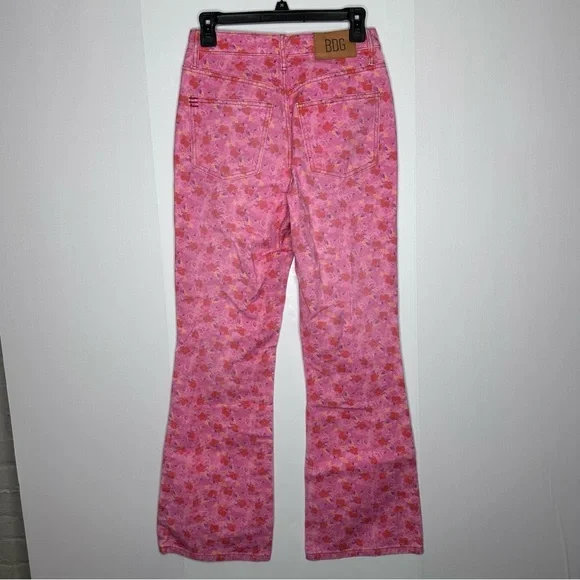 BDG Urban Outfitters pink rose high rise flare jeans size 26 - Picture 3 of 6